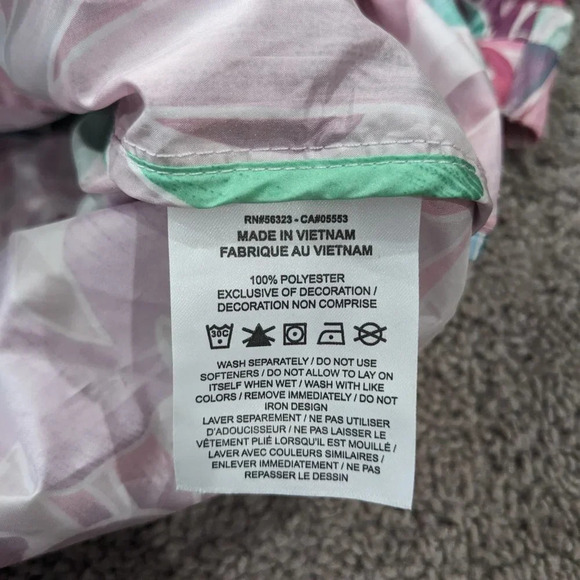 Nike Sportswear Womens Windrunner Cropped Floral Full-Zip Jacket with hood M - Picture 6 of 11